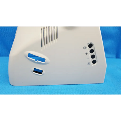 White plastic main optical body left side shroud housing cover panel with blue usb ports for topcon trc-nw8
