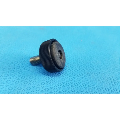 Black plastic mechanical leveling screw foot with threaded metal bolt for Topcon TRC-NW6S retinal camera