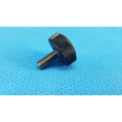 Black plastic mechanical leveling screw foot with threaded metal bolt for topcon trc-nw6s retinal camera