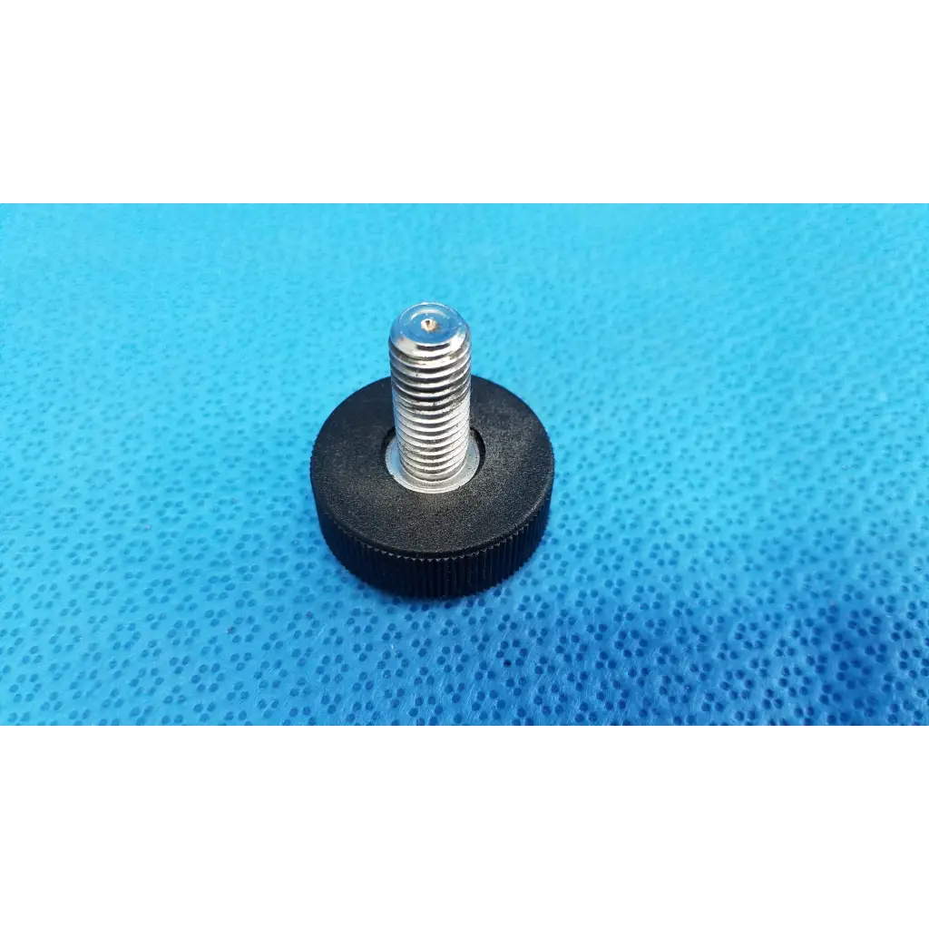 Black rubber knob with silver threaded metal shaft mechanical leveling screw foot for Topcon TRC-NW8 fundus camera