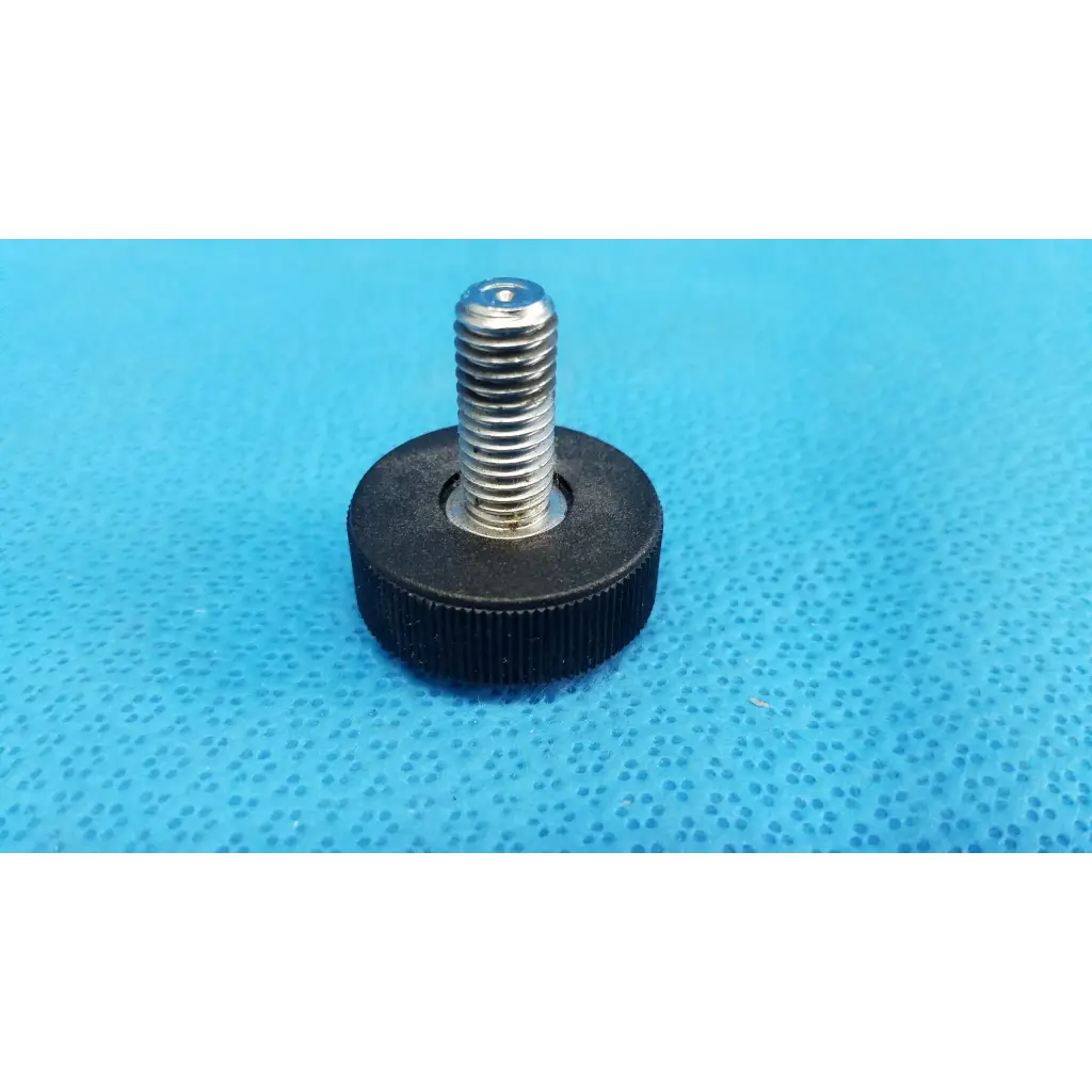 Black plastic mechanical leveling screw foot with silver threaded bolt for topcon trc-nw8 retinal camera