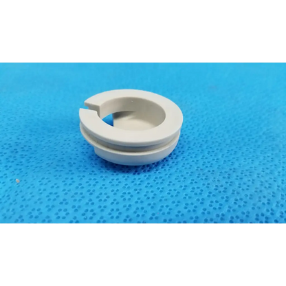 White plastic external joystick mechanical neck base collar ring cover with a cutout for topcon trc-nw8 fundus camera