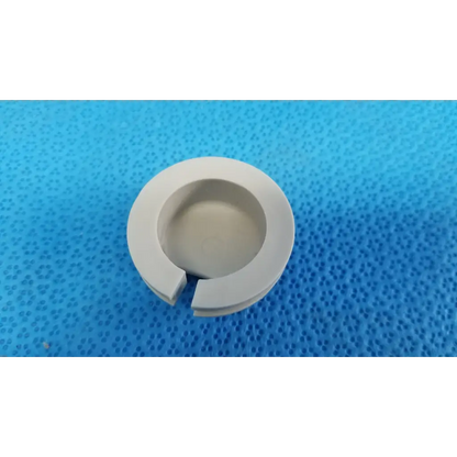 White circular plastic mechanical neck base ring cover with a cutout for Topcon TRC-NW8 joystick neck base