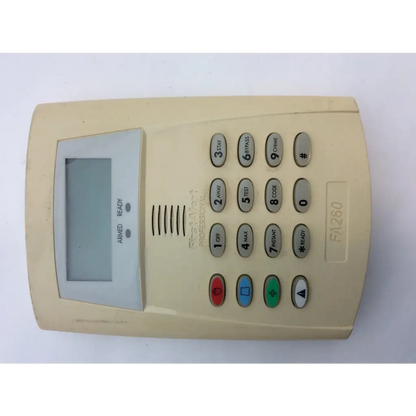 Beige plastic first fa260 security keypad with small screen labeled fa280 for wayne alarm systems use