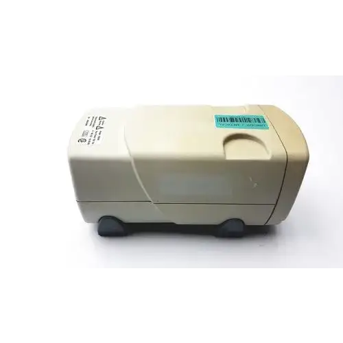Beige plastic electric pencil sharpener with black rubber feet and teal barcode sticker for fisher scientific fb300 electrophoresis power