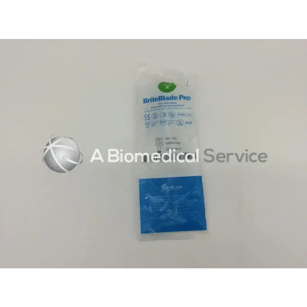Flexicare BriteBlade Pro Single Use Fiber Optic MAC 2