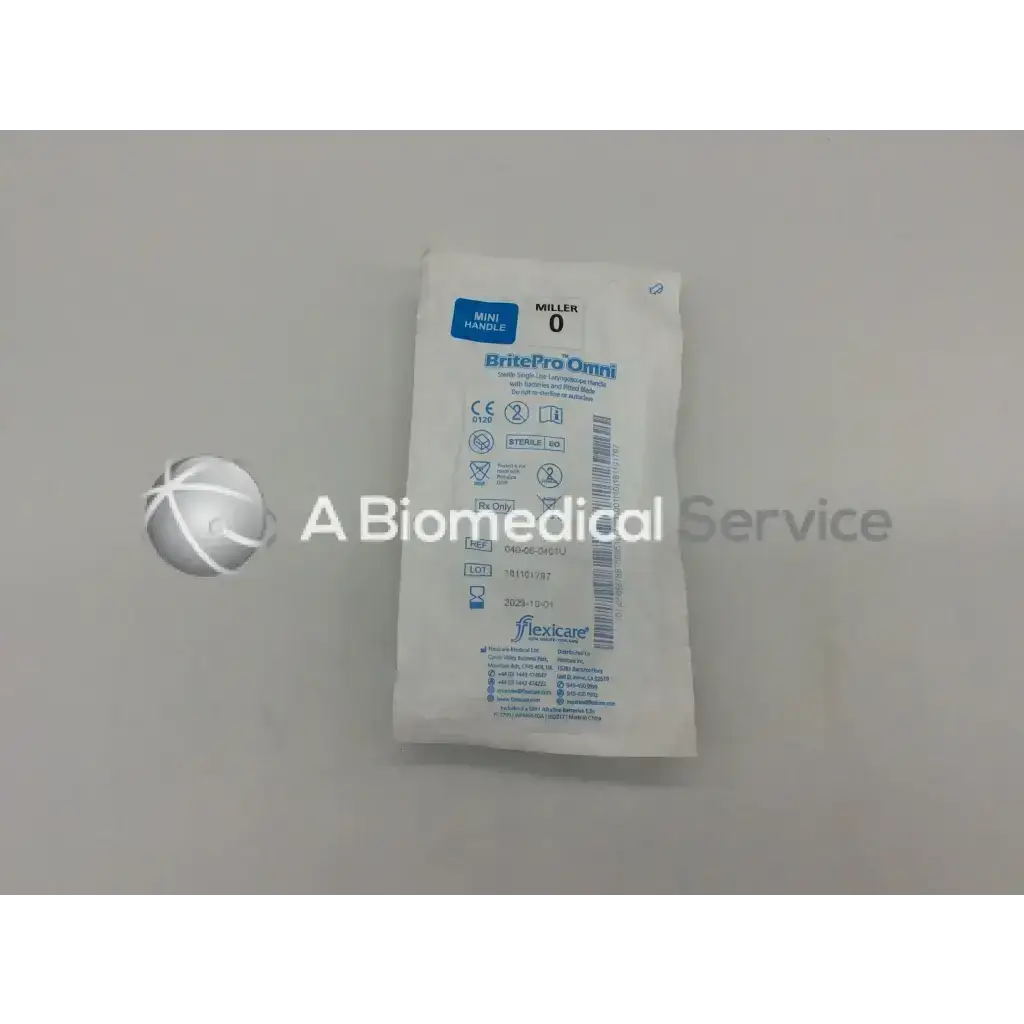 Flexicare BritePro Omni Single-Use Laryngoscope Miller
