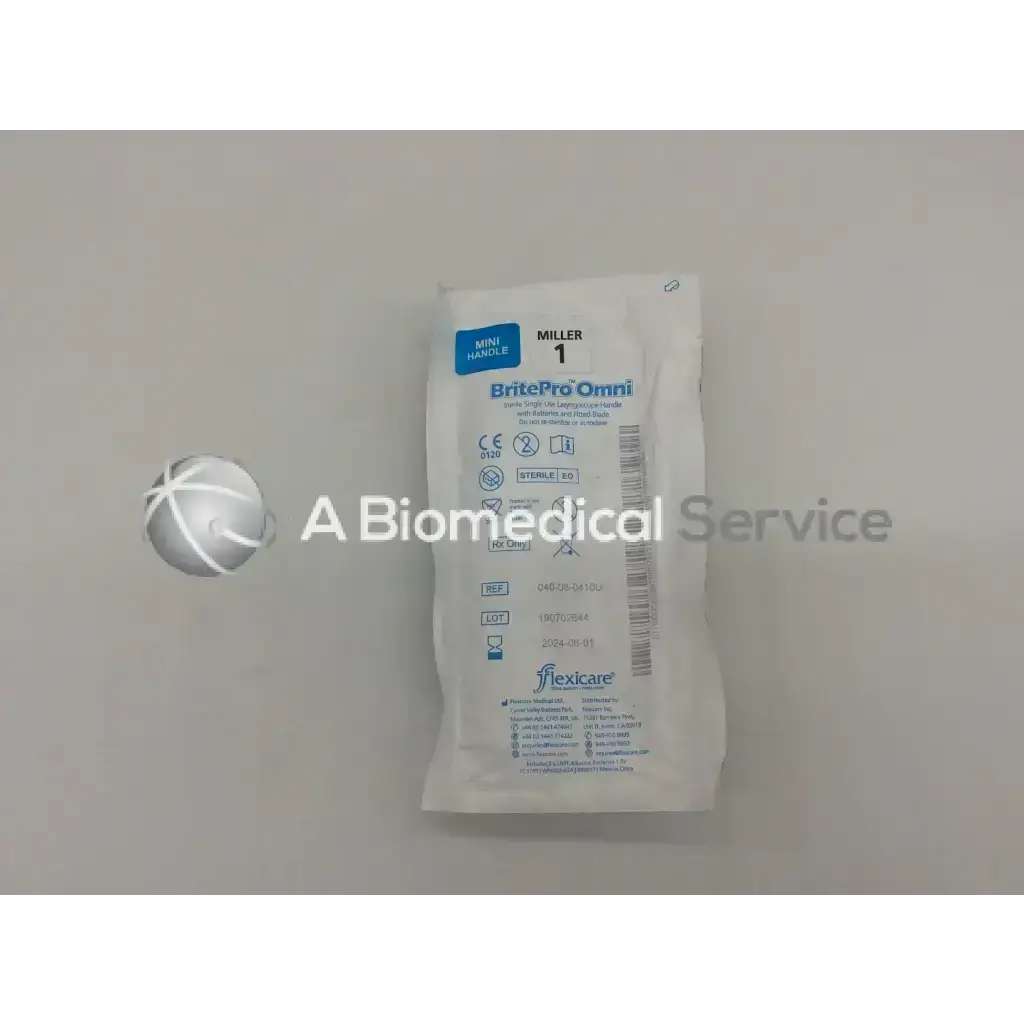 Flexicare BritePro Omni Single-Use Laryngoscope Milller 1