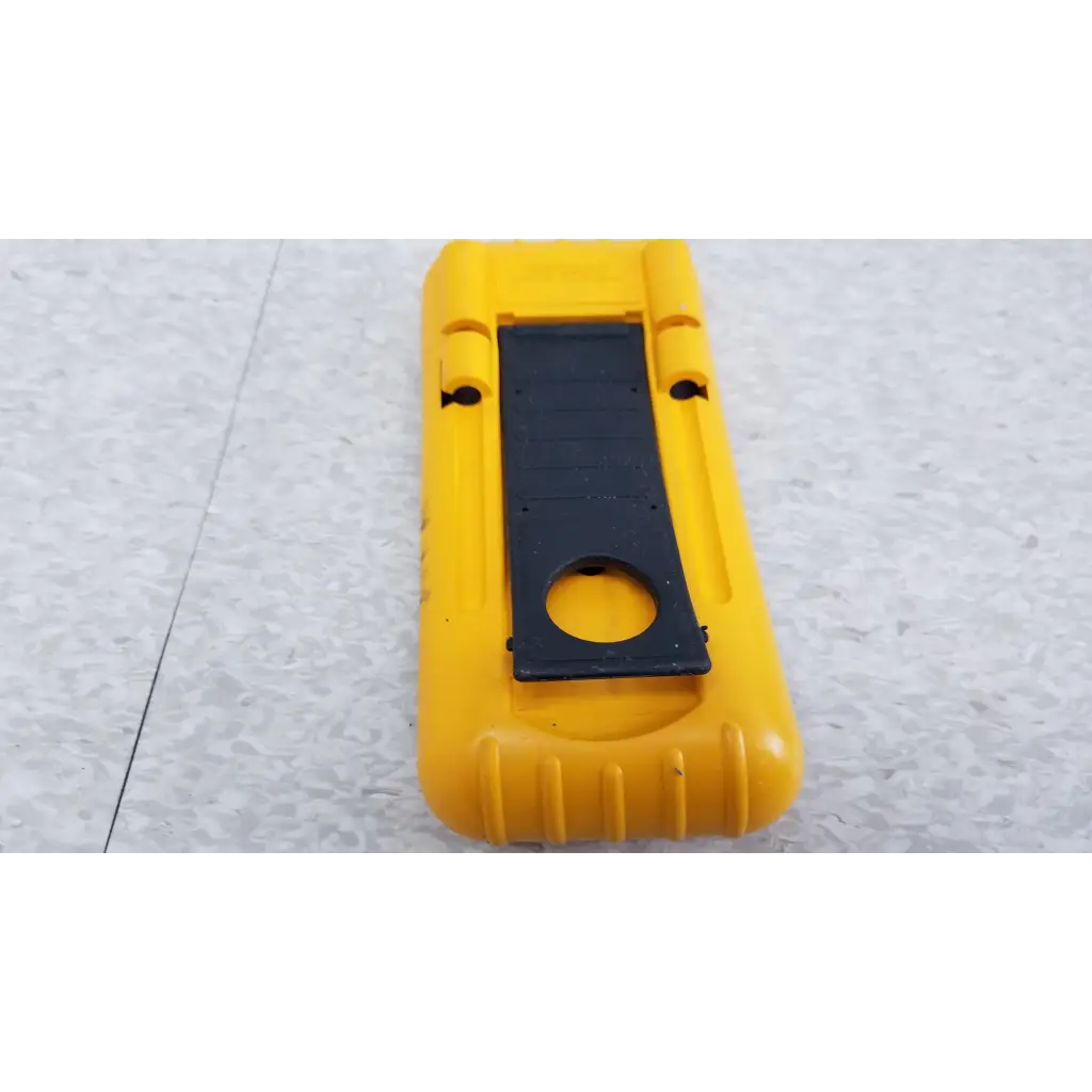 Yellow plastic case with black insert and textured grip ridges for fluke 87 true rms digital handheld multimeter