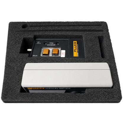 Fluke biomedical 10100at triad tnt x-ray field service kit with sleek white and black biological imaging device and gold knobs