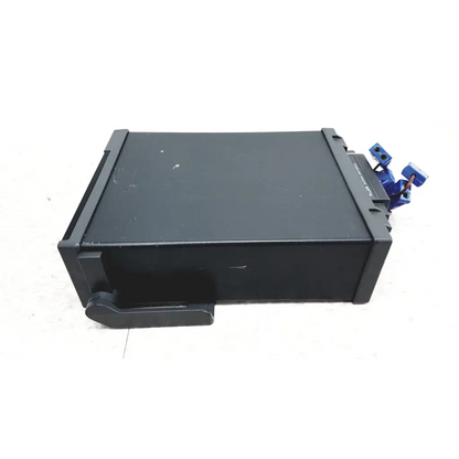 Black rectangular fluke hydra series ii data acquisition unit with blue connectors and 2645a universal input module handle