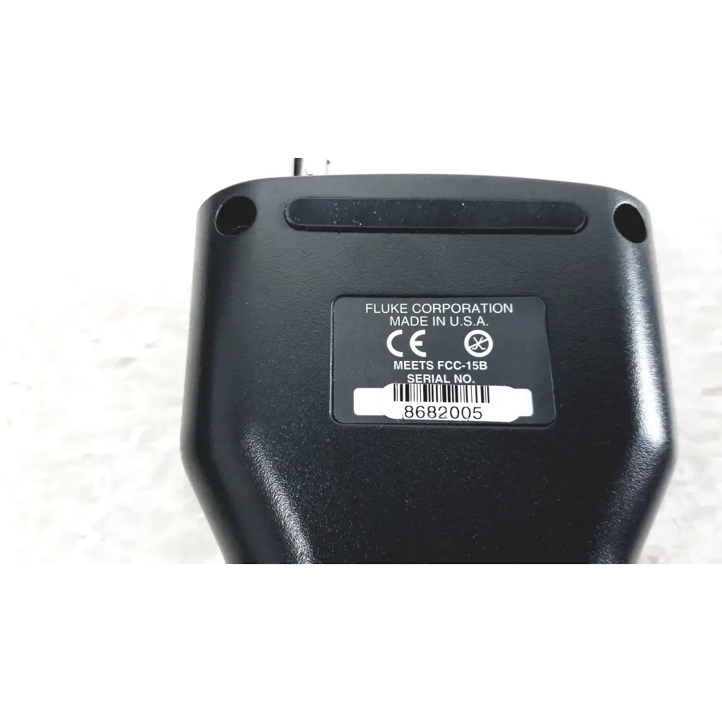 Black plastic fluke networks lan cablemeter handheld device with matte finish and molded grip for cable testing