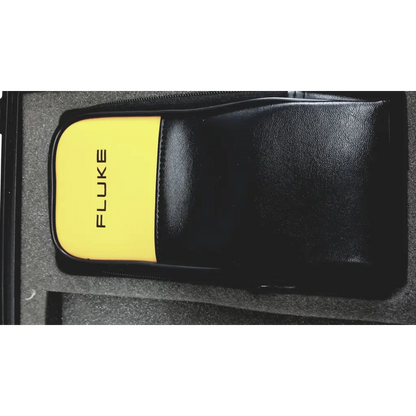 Black and yellow fluke networks protective case with textured surface for lan cablemeter cable testing accessories
