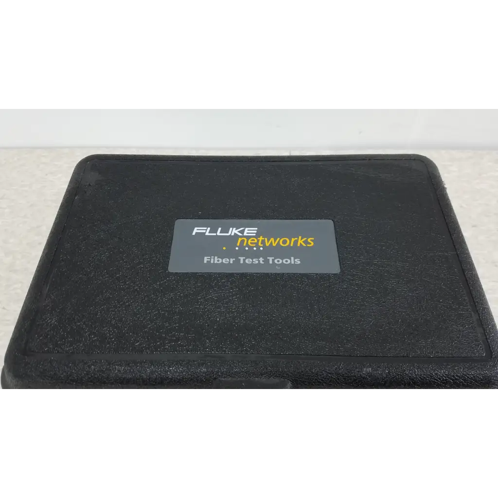 Black textured case for fluke networks fiber optic source protecting fiber optic test tools and cables
