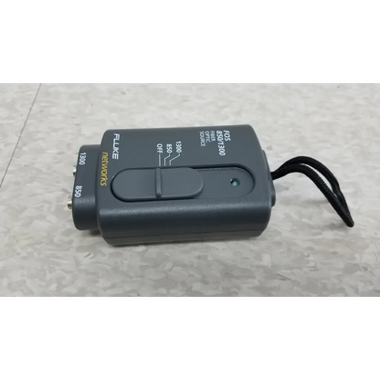 Black fluke networks fos 850/1300 fiber optic source device with black braided cord for fiber optic testing and installation