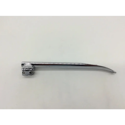 Foregger miller 3 laryngoscope blade metallic silver with curved tip and engraved handle laryngoscope blade ac5-90