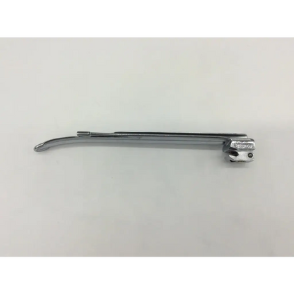 Foregger miller 3 laryngoscope blade with curved polished silver metal blade and articulated handle ac5-90 model