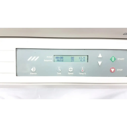White control panel of forma scientific orbital shaker 4518 featuring digital display and function buttons for precision use