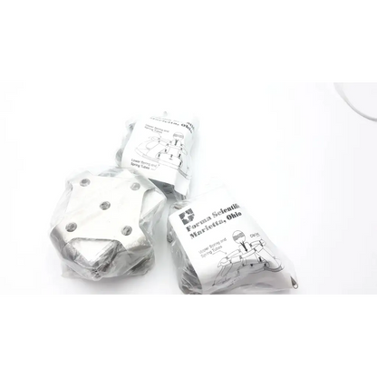 Clear plastic packaged silver metallic hexagonal spring tube assemblies for forza scientific orbital shaker 4518