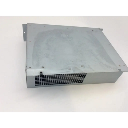 Silver metallic fuji clearview xg5000 power supply with perforated ventilation grille on the front panel