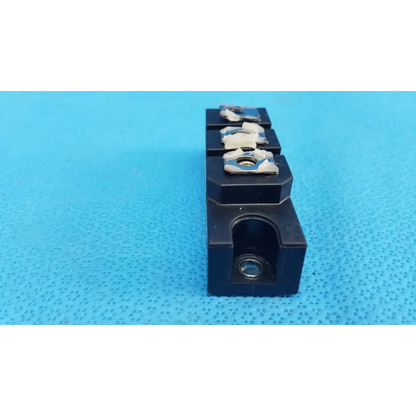 Black plastic tool holder with three metallic inserts for fuji electric 2fi100g-100c dual diode power diode module