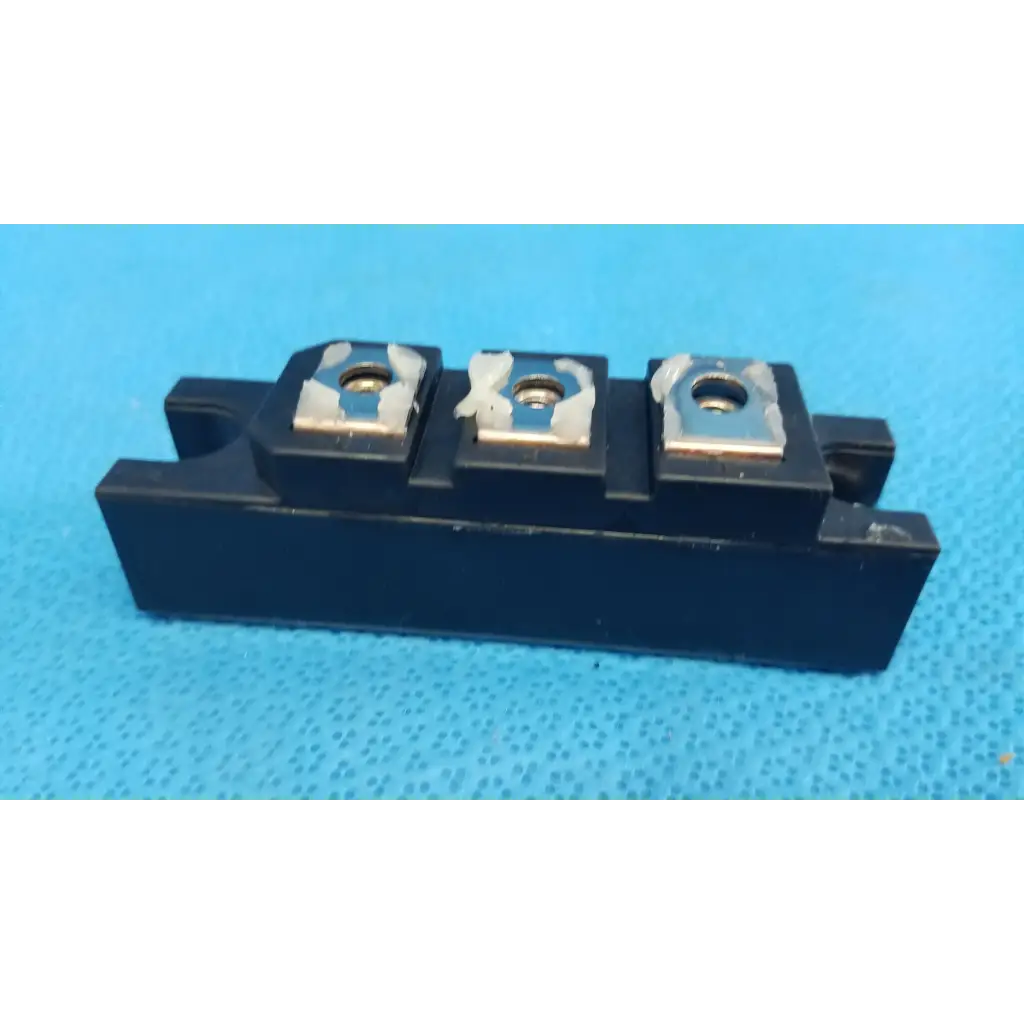Fuji Electric black rectangular power diode module with three silver terminal blocks dual diode block 100a 1000v