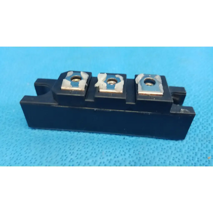 Fuji Electric black rectangular power diode module with three silver terminal blocks dual diode block 100a 1000v