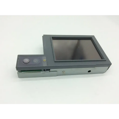 Gray industrial touchscreen panel with rectangular display and side buttons for fuji xg5000 clearview cr parts