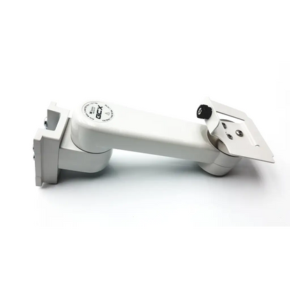 White plastic and metal gcx wmm-0006-01 pivot arm with black adjustment knob for camera mounting flexibility