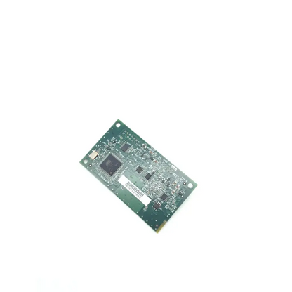 Green rectangular ge 062383 rev d nellcor spo2 pcb board with black integrated circuits and barcode label for biomedical service and responsible electronics recycling replacement parts