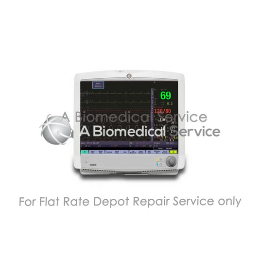 White ge b40 ecg and multiparameter monitor with digital vital signs screen for medical equipment repair service