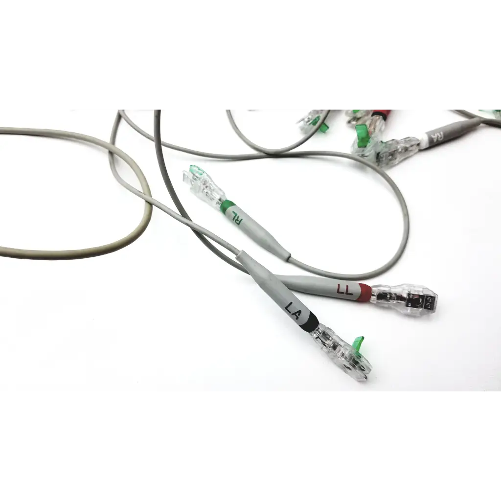 Gray network patch cables with clear connectors and labeled ends for ge cam 14 hd acquisition module cam use