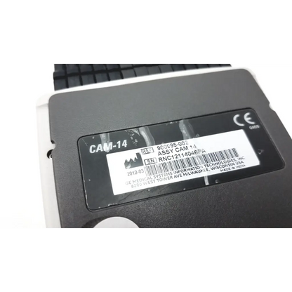 Black plastic module cam hd g-bbhc2-4e medical device labeled cam 14 with serial number and manufacturer details