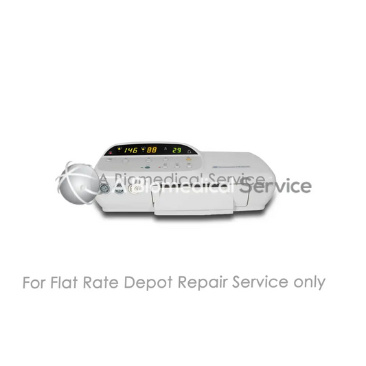 White medical device with digital display and control buttons for GE Corometrics 170 series fetal monitors repair service