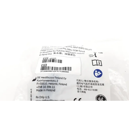 Deep blue ge healthcare pro water trap packaging for water trap dark steel medical device with d-fend pro design
