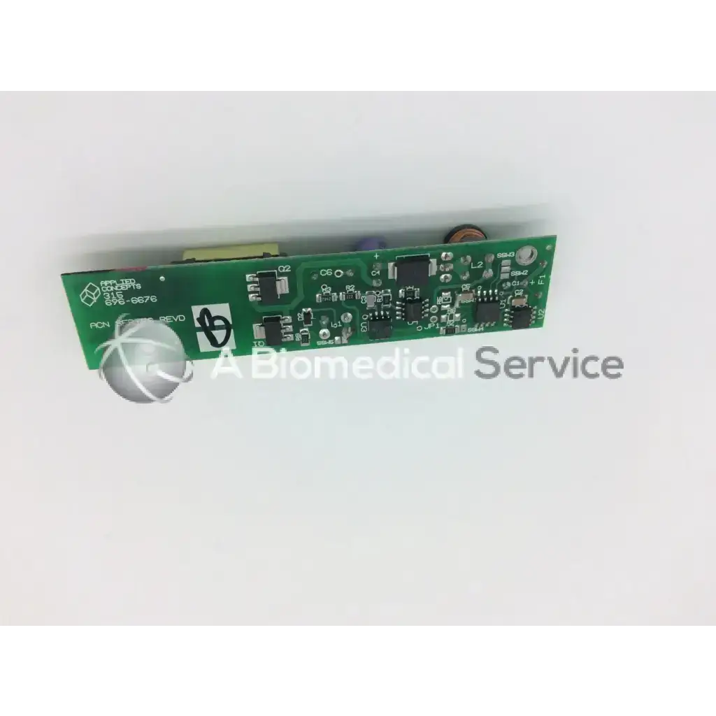 Green rectangular circuit board with electronic components for ge dash 4000 patient monitor lcd screen display inverter