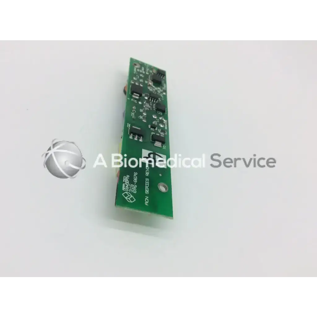 Green rectangular circuit board with black components and white text for ge dash 4000 patient monitor lcd screen display inverter