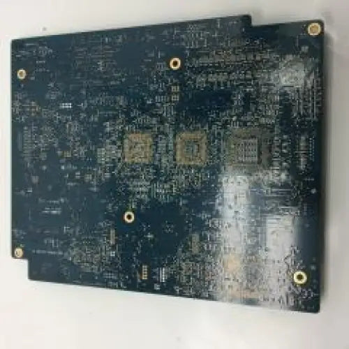 Black rectangular circuit board with gold mounting holes and silver traces for datex ohmeda rbu16x64d333sc25 product