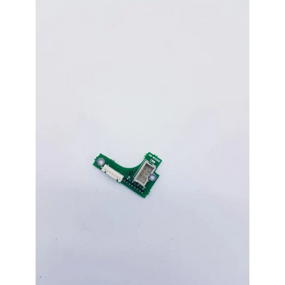 Green circuit board with silver connectors and white plastic components in ge mac series printer motor with spacelabs mpc860 cpu