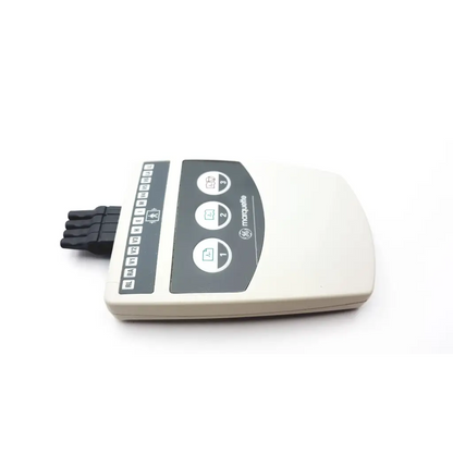 Beige GE Marquette m2mf8944p acquisition module with black control panel and labeled ports for medical use