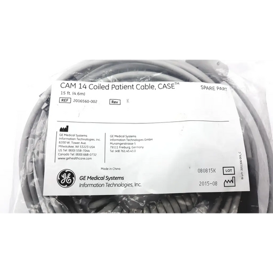 GE Medical 2016560-002 Cam 14 Coiled Patient Cable - parts