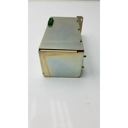 Rectangular metallic pro power supply unit with green terminal block and mounting brackets for ge medical vivid 7 pro power supply