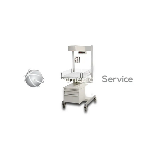 Ge ohmeda 4400 iws infant warmer system medical-grade incubator with light gray metallic frame and transparent acrylic sides