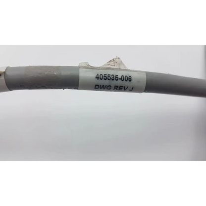 Gray power cord with white label 405535-006 dwg rev j for ge power cords ad4-168 2923sm use