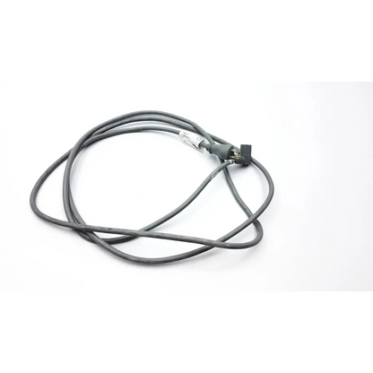 Gray coiled power cord with black connector and silver clip for ge power cords model 405535-006 ad4-168 2923sm