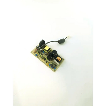 Yellow circuit power supply board with black components and coiled wire for ge ps-36pa-r1 supply board