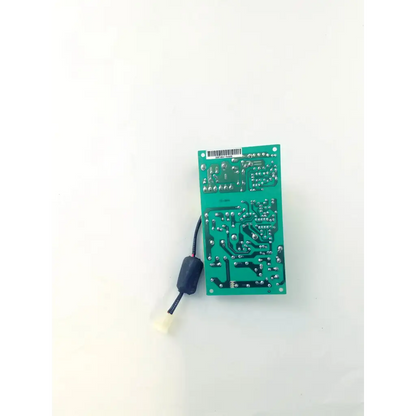 Green rectangular power supply board with silver soldered components and black cable for dinamap pro 300 v2