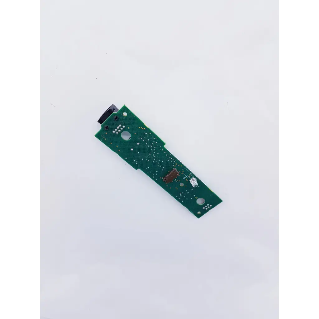 Green rectangular circuit board with black connector and components for ge solar 8000i adult patient monitor remote control board