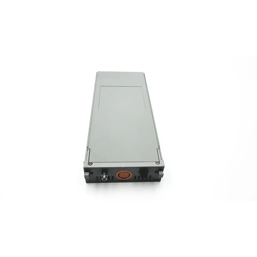 Gray metallic ge solar capnostat mainstream co2 module with circular orange connector and black mounting brackets