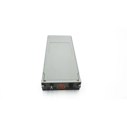 Gray metallic ge solar capnostat mainstream co2 module with circular orange connector and black mounting brackets